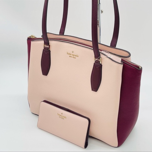 Kate Spade Large Triple Compartment Tote Bag & Darcy Slim Bifold Wallet - Picture 3 of 15